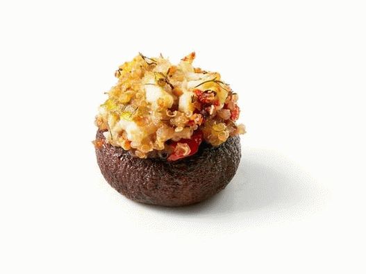 Ciuperci umplute cu quinoa și brânză feta