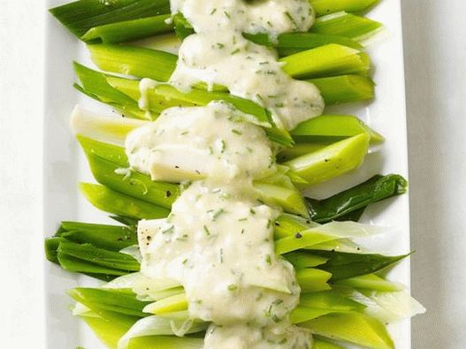 Photo Leek cu un sos delicat