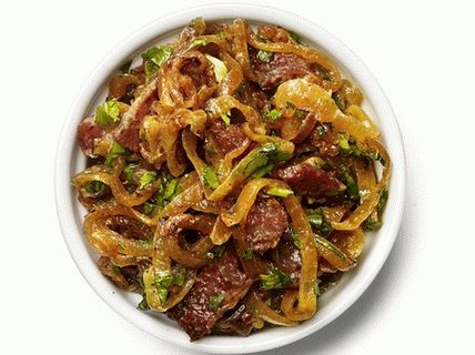 Photo Ceapa savurează cu slănină (sos aperitiv)