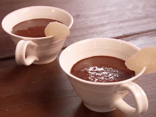 Foto zmeură ciocolată caldă