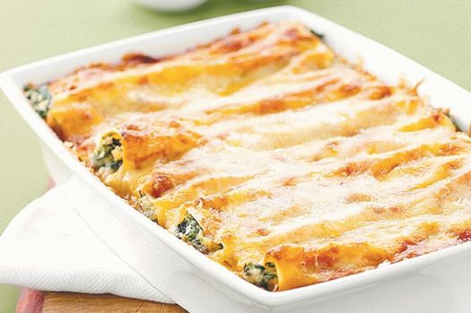 Foto cu Spinaci Manicotti