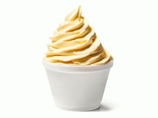 Fotografia unei înghețate de portocală cu vanilie