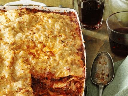 Foto cu carne lasagna
