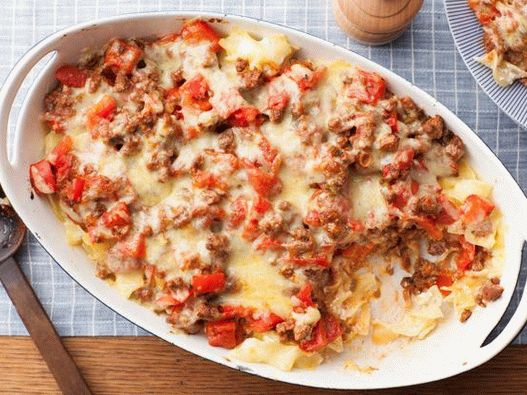 Caserolă foto cu brânză Cheddar