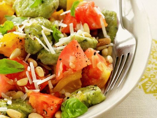Foto cu gnocchi de busuioc