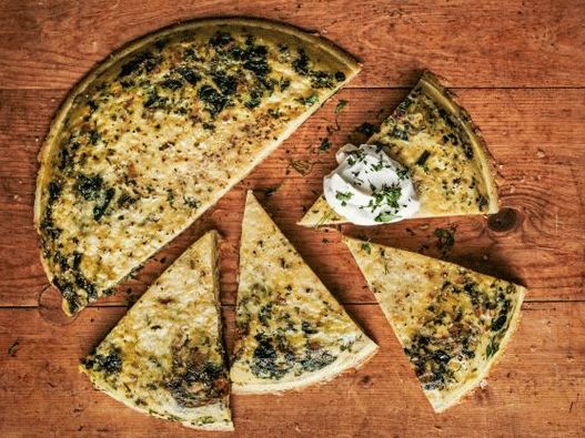 Photo Omelet in cuptor