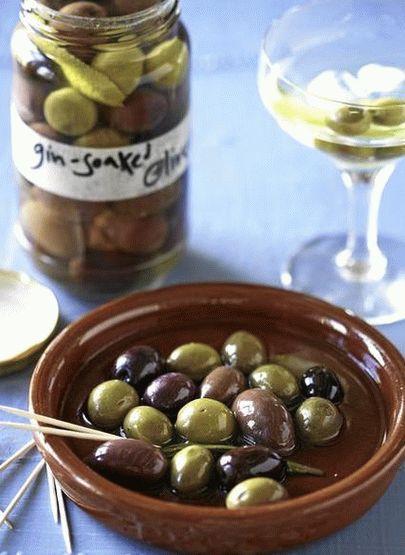 Foto măsline picante pentru martini