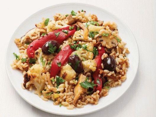 Foto Paella de conopidă cu legume