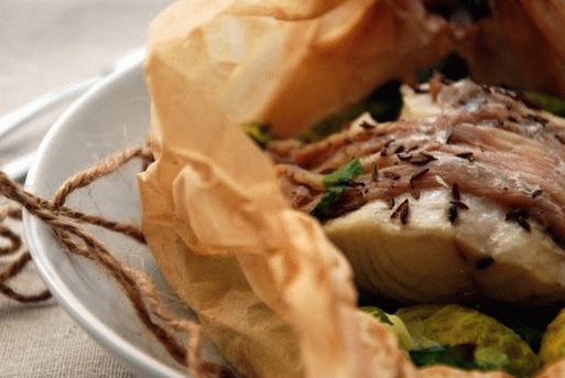 Foto Halibut copt cu legume