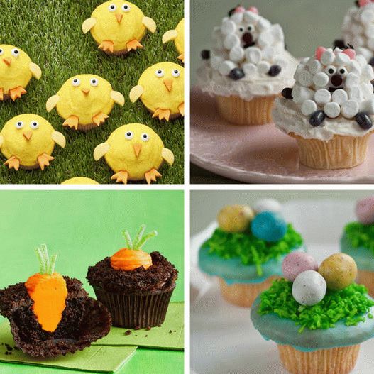 Foto cupcakes de Paște cu decor