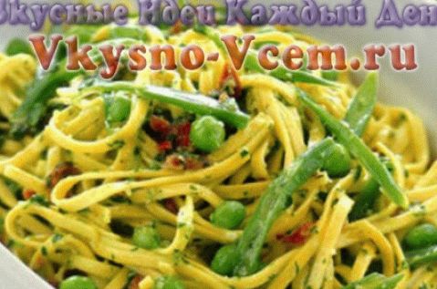 Fettuccine cu legume