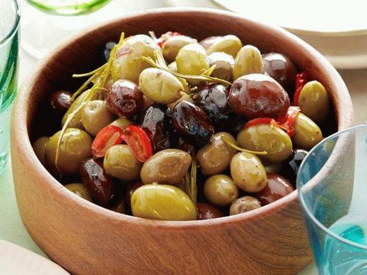Masline picante pictate cu fotografie