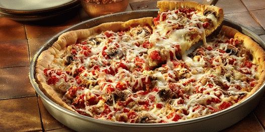 Foto pizza în stil Chicago
