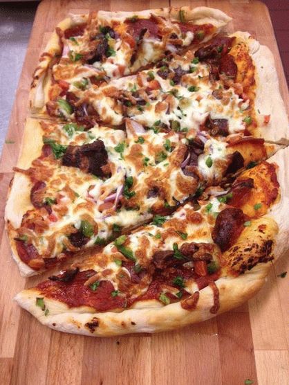 Fotografie în stil hawaian pizza
