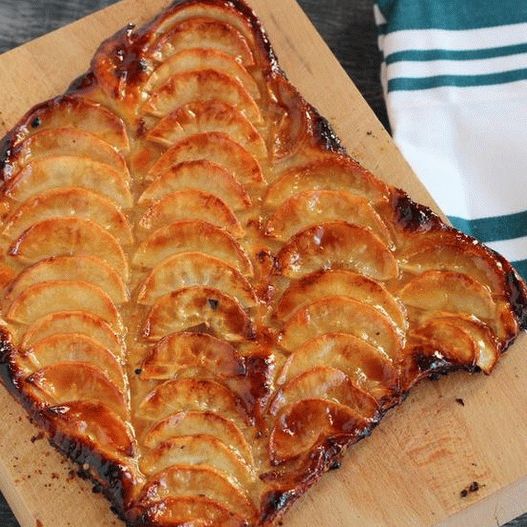 Placă foto cu mere caramel