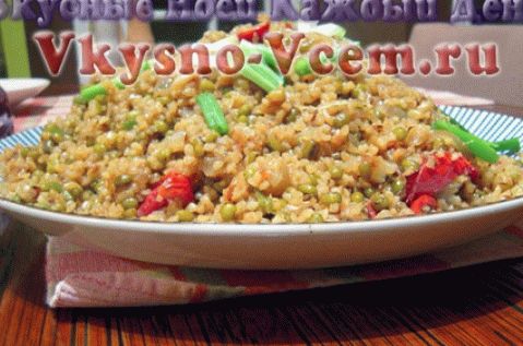 Mâncăruri cu lentilă: pilaf de bulgură cu legume