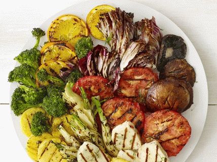 Foto cu Polenta cu legume la grătar