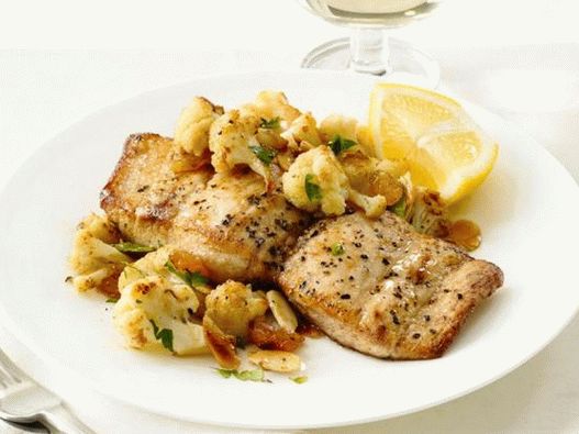 Filet de pește mahi mahi mahi mahi cu conopidă