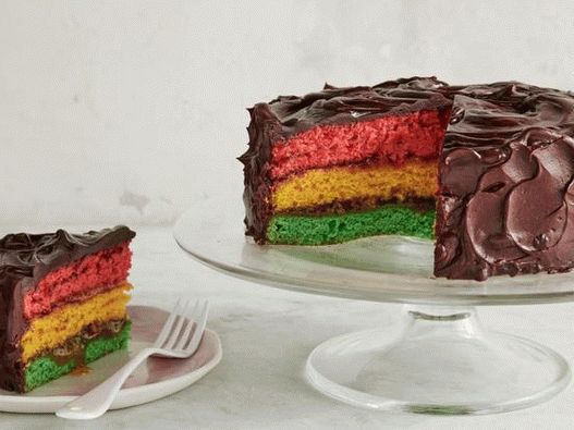 Fotografie de vase - tort curcubeu italian