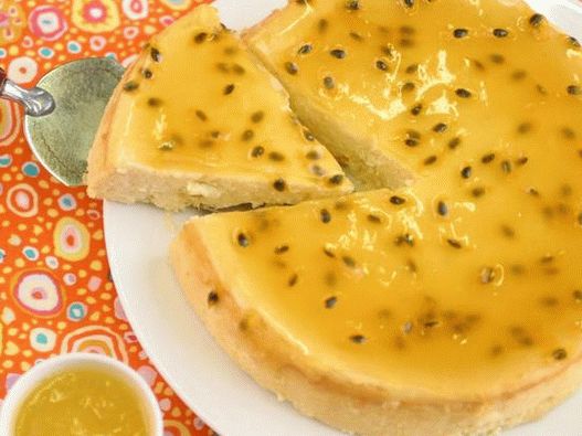 Fotografie de vase - Cheesecake de fructe de pasiune