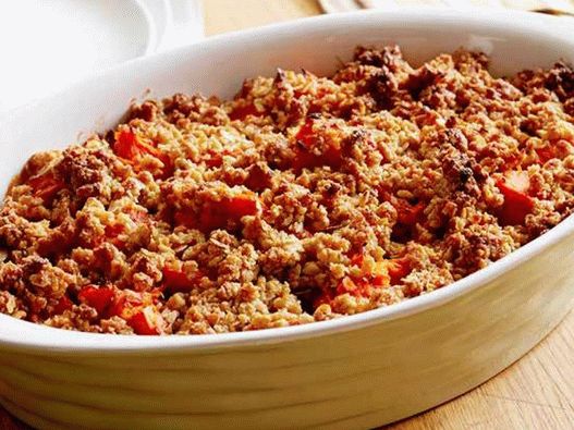 Caserole cu cartof dulce și caise uscate