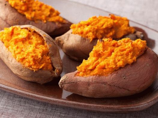 Cartof dulce umplut cu brânză de caș