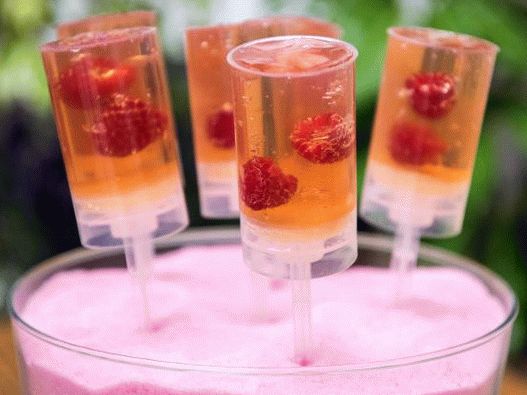 Foto cu Push Pops cu Pink Jelly