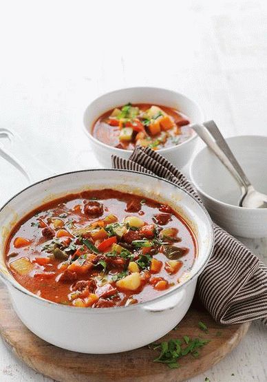 Foto de Ragout cu legume și carne tocată