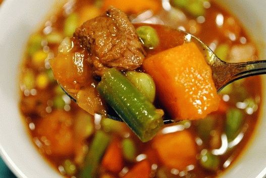 Foto de Ragout (tocană) cu fasole verde și vită