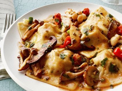 Foto de Ravioli cu ciuperci și slănină