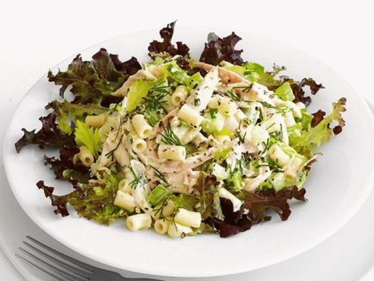Foto cu farfuria - Salată de fasole caldă cu toscan cu ton