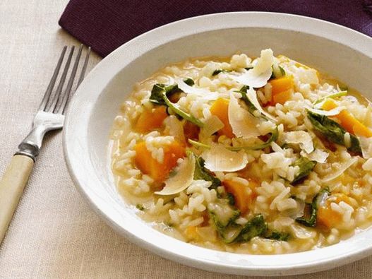 Foto cu farfuria - Risotto cu dovleac într-un aragaz lent