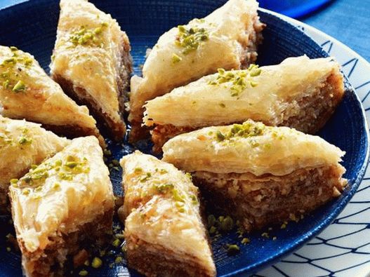 Baklava grecească din patiseria filo cu fistic