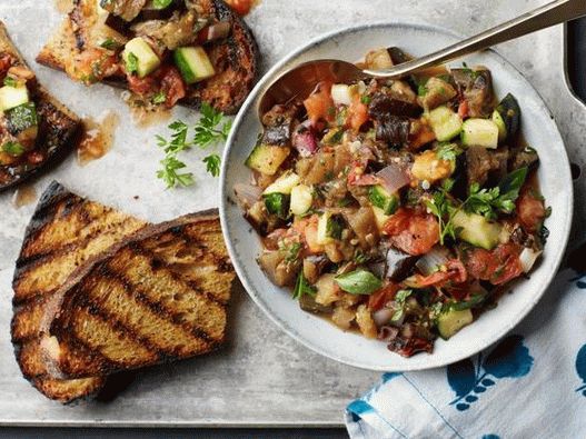 Fotografia farfuriei - Ratatouille pe grătar