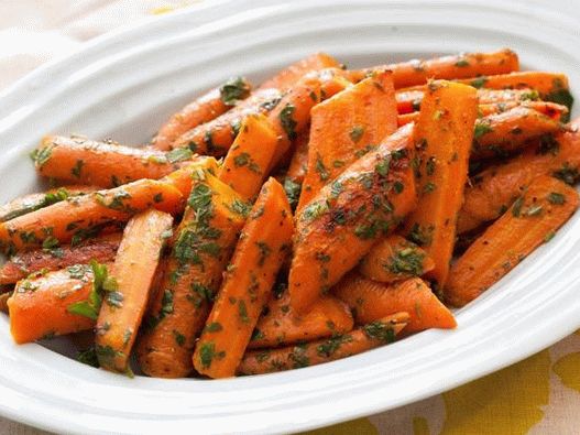 Morcovi glazurati cu gremolata de menta