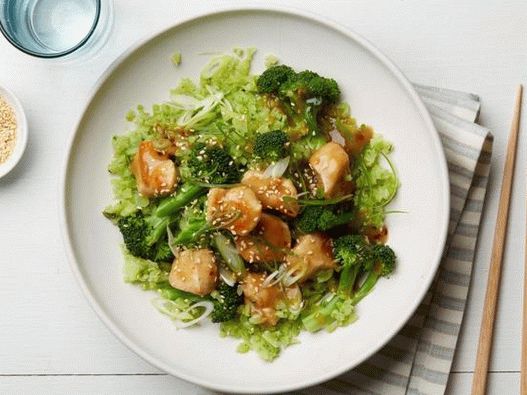 Pui de susan cu orez de broccoli