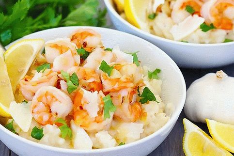 Foto de creveți risotto