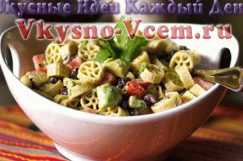 Salată de fasole cu paste