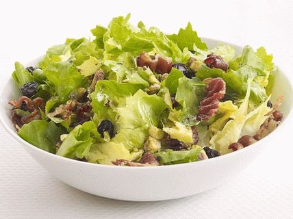 Salată de cicoare foto cu bacon