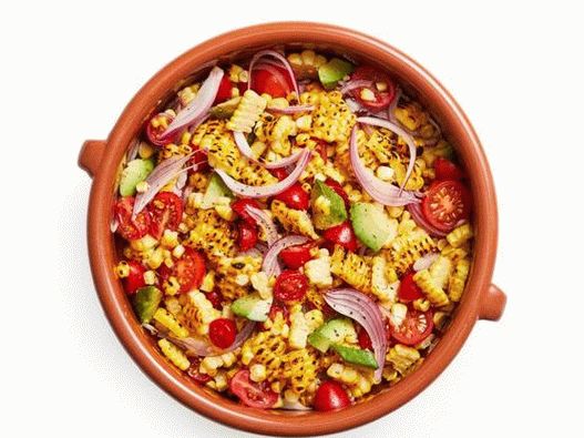 Salată de porumb și avocado foto