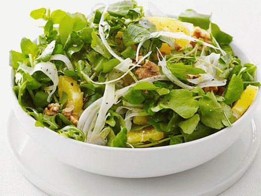 Foto Salată verde timpurie cu portocale
