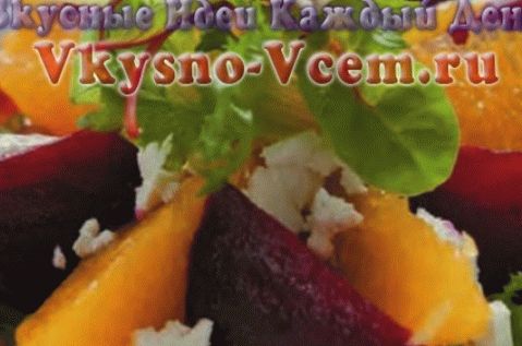 Salată cu brânză feta și portocală