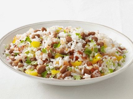 Salată foto cu fasole și orez