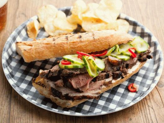 Sandwich-uri cu miel la fotografie