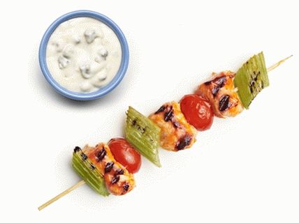 BBQ de pui foto cu sos de bivoliță
