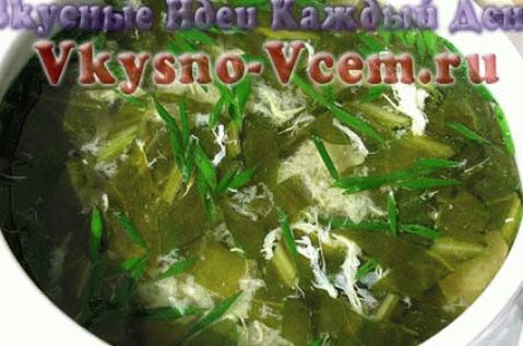 Supa verde slabă cu sorel