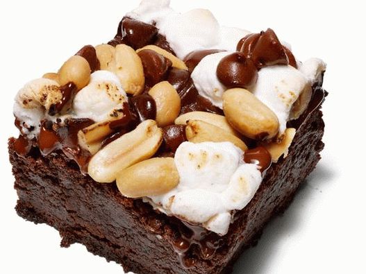 Brownies cu marshmallows și arahide