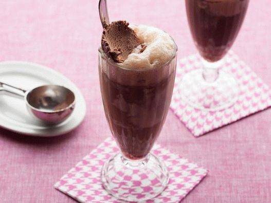 Affogato cu bere de ciocolată