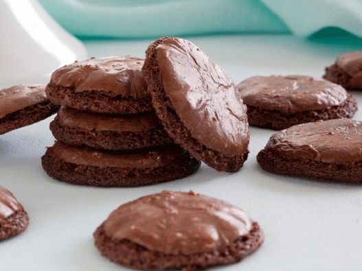 Macaroons cu ciocolată foto