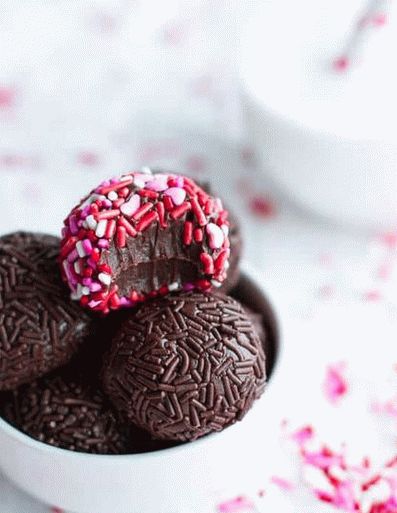 Trufe de ciocolată foto pentru Valentine's Day